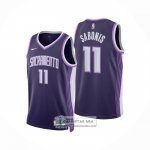 Camiseta Sacramento Kings Domantas Sabonis NO 11 Ciudad 2025-26 Violeta