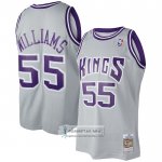 Camiseta Sacramento Kings Jason Williams NO 55 Mitchell & Ness 2000-01 Gris