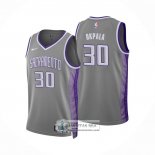 Camiseta Sacramento Kings KZ Okpala NO 30 Ciudad 2022-23 Gris