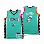 Camiseta San Antonio Spurs Dylan Harper NO 2 Ciudad 2022-23 Verde