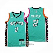 Camiseta San Antonio Spurs Dylan Harper NO 2 Ciudad 2022-23 Verde
