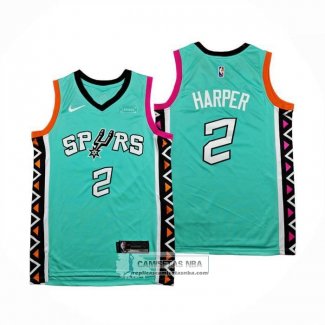 Camiseta San Antonio Spurs Dylan Harper NO 2 Ciudad 2022-23 Verde