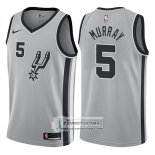 Camiseta Spurs Dejounte Murray Statement 2017-18 Gris