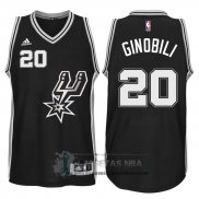 Camiseta Spurs Ginobili Negro