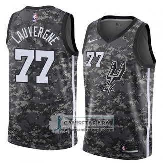 Camiseta Spurs Joffrey Lauvergne Ciudad 2018 Gris