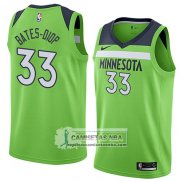 Camiseta Timberwolves Keita Bates-diop Statement 2018 Verde