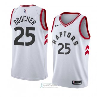 Camiseta Toronto Raptors Chris Boucher Association 2018 Blanco