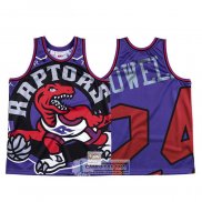 Camiseta Toronto Raptors Norman Powell Mitchell & Ness Big Face Violeta