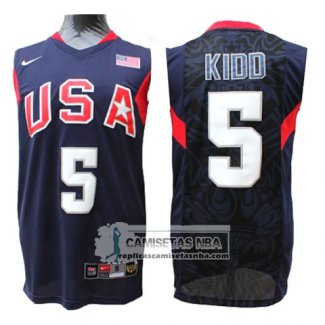 Camiseta Usa 2008 Kidd Azul