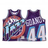 Camiseta Utah Jazz Bojan Bogdanovic Mitchell & Ness Big Face Violeta