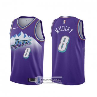 Camiseta Utah Jazz Emmanuel Mudiay Classic Edition 2019-20 Violeta