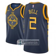 Camiseta Warriors Jordan Bell Ciudad 2018-19 Azul