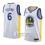 Camiseta Warriors Nick Young Association 2018 Blanco