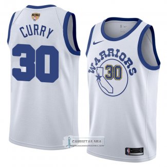 Camiseta Warriors Stephen Curry Classic 2017-18 Blanco