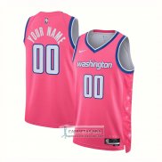 Camiseta Washington Wizards Personalizada Ciudad 2022-23 Rosa