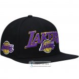 Gorra Los Angeles Lakers Pro Standard Wordmark Logo Snapback Negro