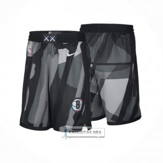 Pantalone Brooklyn Nets Ciudad 2024-25 Negro