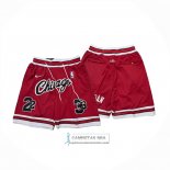 Pantalone Chicago Bulls Mitchell & Ness Just Don Rojo