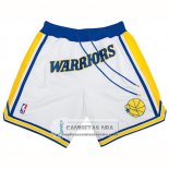 Pantalone Golden State Warriors Just Don Classic Blanco