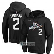 Sudaderas con Capucha Los Angeles Clippers Kawhi Leonard Ciudad 2022-23 Negro