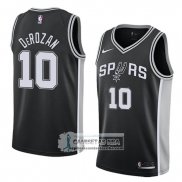 Camiseta Spurs DeMar DeRozan Swingman Icon 2017-18 Negro