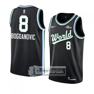 Camiseta 2019 Rising Star Bogdan Bogdanovic World Negro