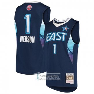 Camiseta All Star 2009 Allen Iverson NO 1 Azul