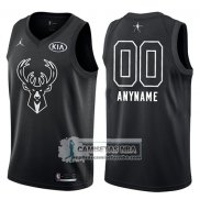 Camiseta All Star 2018 Milwaukee Bucks Nike Personalizada Negro