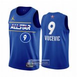 Camiseta All Star 2021 Orlando Magic Nikola Vucevic Azul