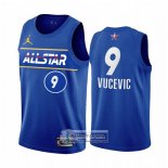 Camiseta All Star 2021 Orlando Magic Nikola Vucevic Azul