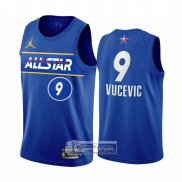 Camiseta All Star 2021 Orlando Magic Nikola Vucevic Azul