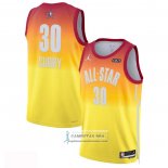 Camiseta All Star 2023 Golden State Warriors Stephen Curry NO 30 Naranja