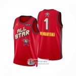 Camiseta All Star 2025 San Antonio Spurs Victor Wembanyama NO 1 Rojo