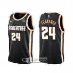 Camiseta Atlanta Hawks Bruno Fernando Ciudad 2019-20 Negro