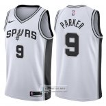 Camiseta Autentico Spurs Parker 2017-18 Blanco