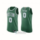 Camiseta Boston Celtics Jayson Tatum NO 0 Icon Autentico Verde