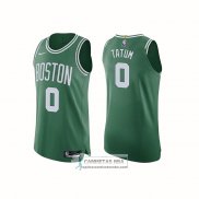 Camiseta Boston Celtics Jayson Tatum NO 0 Icon Autentico Verde