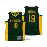 Camiseta Brasil Leandro Barbosa NO 19 2019 FIBA Baketball World Cup Verde