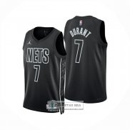 Camiseta Brooklyn Nets Kevin Durant NO 7 Statement 2025-26 Negro
