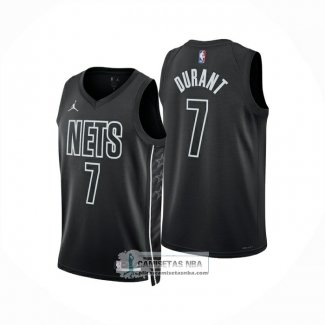 Camiseta Brooklyn Nets Kevin Durant NO 7 Statement 2025-26 Negro