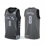 Camiseta Brooklyn Nets Tyler Johnson Statement 2020 Gris