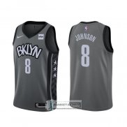 Camiseta Brooklyn Nets Tyler Johnson Statement 2020 Gris