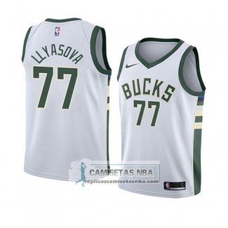 Camiseta Bucks Ersan Llyasova Association 2018 Blanco