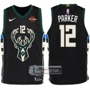 Camiseta Bucks Jabari Parker Statement Harley 2017-18 Negro