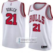 Camiseta Bulls Noah Vonleh Association 2018 Blanco