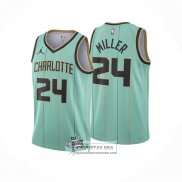 Camiseta Charlotte Hornets Brandon Miller NO 24 Ciudad 2024-25 Verde