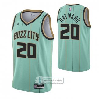 Camiseta Charlotte Hornets Gordon Hayward Ciudad 2020-21 Verde