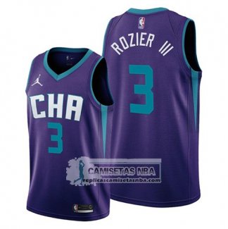 Camiseta Charlotte Hornets Terry Rozier III Statement Edition Violeta