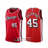 Camiseta Chicago Bulls Denzel Valentine NO 45 Ciudad 2021-22 Rojo