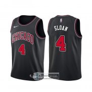 Camiseta Chicago Bulls Jerry Sloan Statement Negro